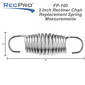 RV Euro Chair Replacement 3-Inch Spring