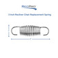 RV Euro Chair Replacement 3-Inch Spring