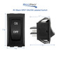 Black RV single rocker switch measurements.
