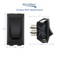 Black RV single pole double throw switch measurements.
