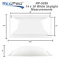 RV 14" x 30"  Skylight Cover Bubble