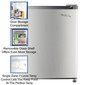 RV Refrigerator 1.7 Cubic Feet 12V Stainless Steel