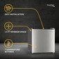 RV Refrigerator 1.7 Cubic Feet 12V Stainless Steel