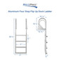 ADL-C4W Aluminum Four Step Flip Up Dock Ladder