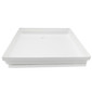 White RV shower pan side profile.