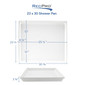 RV Shower Pan 23" x 30" x 4" Left Drain in White