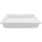 White RV shower pan front view.
