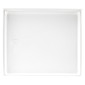 White RV shower pan top view.