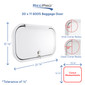 RV Baggage Door and Compartment Storage 20"w x 11"H