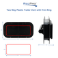 Two-Way Exterior Trailer Vent for Enclosed Trailers 