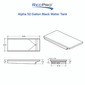 Alpha 52 Gallon 29.50" x 58" x 9.50" Black Water Tank VB-29578REH9
