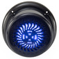 RV Flush Mount Speaker | Exterior 5.25" Black Wavy Blue LED | Waterproof