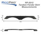 RV Tandem Fender Skirt 67 1/2" W x 8" H - Forest River Salem Wildwood