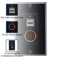 RV Wall Mount Dual USB-A Charger and 12V power outlet Wall Plate