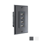 RV 2V Wall Mount USB-A Charging 4 Ports 12-16V DC Input Included with Wall Plate