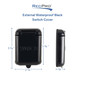 External RV Awning Switch Cover Water Resistant Black