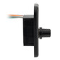 Black RV 2-way speaker selector switch side profile.