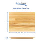 RV Table in Ash Solid Wood with Optional Folding Leg System