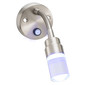 RV Reading Light 12V LED Satin Nickel with Flexible Arm