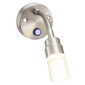RV Reading Light 12V LED Satin Nickel with Flexible Arm