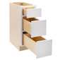 RV Cabinets White Shaker | 3 Drawer Base 12" W | RTA Cabinets