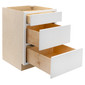 RV Cabinets White Shaker | 3 Drawer Base 30" W | RTA Cabinets