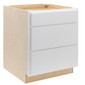 RV Cabinets White Shaker | 3 Drawer Base 36" W | RTA Cabinets