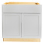 RV Cabinets White Shaker | Double Door Base 36" W | RTA Cabinets