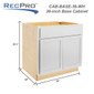 RV Cabinets White Shaker | Double Door Base 36" W | RTA Cabinets