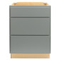 RV Cabinets Gray Shaker | 3 Drawer Base 30" W | RTA Cabinets