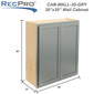 RV Cabinets Gray Shaker | Wall 30" W x 30" H | RTA Cabinets