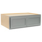 RV Cabinets Gray Shaker | Refrigerator Wall Cabinet 36" W x 12" H | RTA Cabinets