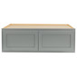 RV Cabinets Gray Shaker | Refrigerator Wall Cabinet 36" W x 12" H | RTA Cabinets