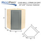 RV Cabinets Gray Shaker | Wall Corner Cabinet 24" W x 30" H | RTA Cabinets