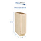RV Cabinets Maple Shaker | Base 9" W | RTA Cabinets