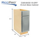 RV Cabinets Gray Shaker | Base 15" W | RTA Cabinets