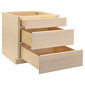 RV Cabinets Maple Wood Shaker | 3 Drawer Base 36" W | RTA Cabinets