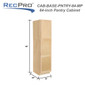 RV Cabinets Maple Wood Shaker | Pantry 24" W x 84" H | RTA Cabinets