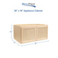 RV Cabinets Maple Wood Shaker | Refrigerator Wall Cabinet 36" W x 18" H | RTA Cabinets