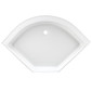 RV Shower Pan 32 ¾" x 32 ¾" x 9 ½" Corner Drain in White