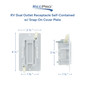 RV Dual Outlet Receptacle with Snap-On Cover Plate