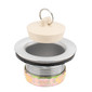 RV Drain with Stopper for 2" Sink Drain Brushed Nickel