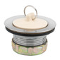 RV Drain with Stopper for 2" Sink Drain Brushed Nickel