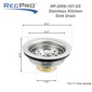 RV Drain with Strainer for 3 ½" Sink Drain Stainless Steel