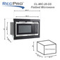 High Pointe RV Microwave Black 1.0 cu. ft. Flatbed Design