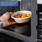 High Pointe RV Microwave Black 1.0 cu. ft. Flatbed Design
