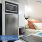 High Pointe RV Microwave Black 1.0 cu. ft. Flatbed Design