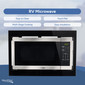 High Pointe RV Microwave Black 1.0 cu. ft. Flatbed Design