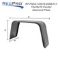 Steel Diamond Plate Single Axle Trailer Fenders 36" x 18" x 10"