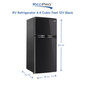 RV Refrigerator 4.4 Cubic Feet 12V Black
